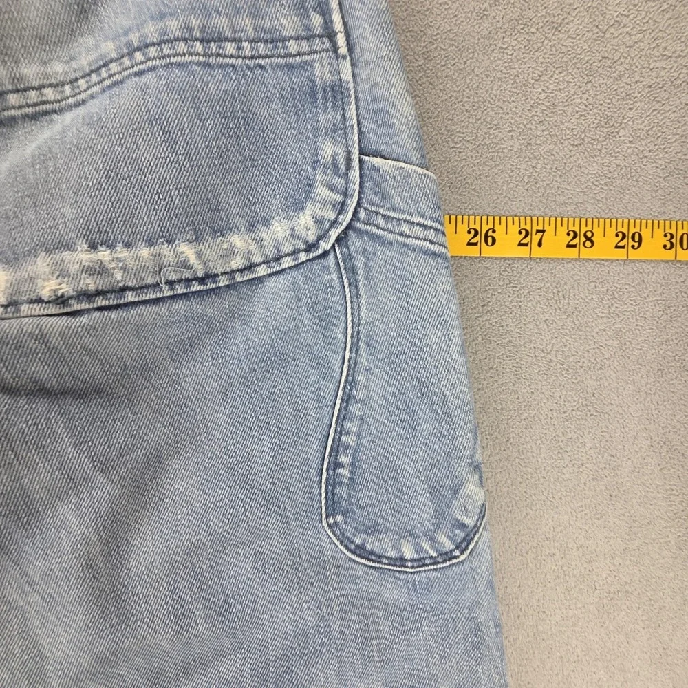 VTG Diesel Jeans Mens 30x34 Blue Kevor Altered Hem Light Wash Tapered 00772‎